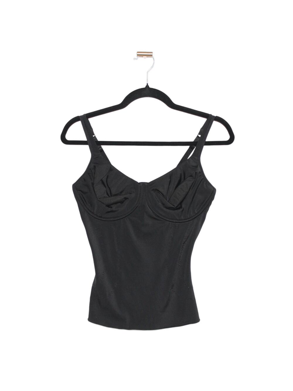 Body by Nancy Ganz Shaper Tank Top with Underwire Bra Black Size 38C